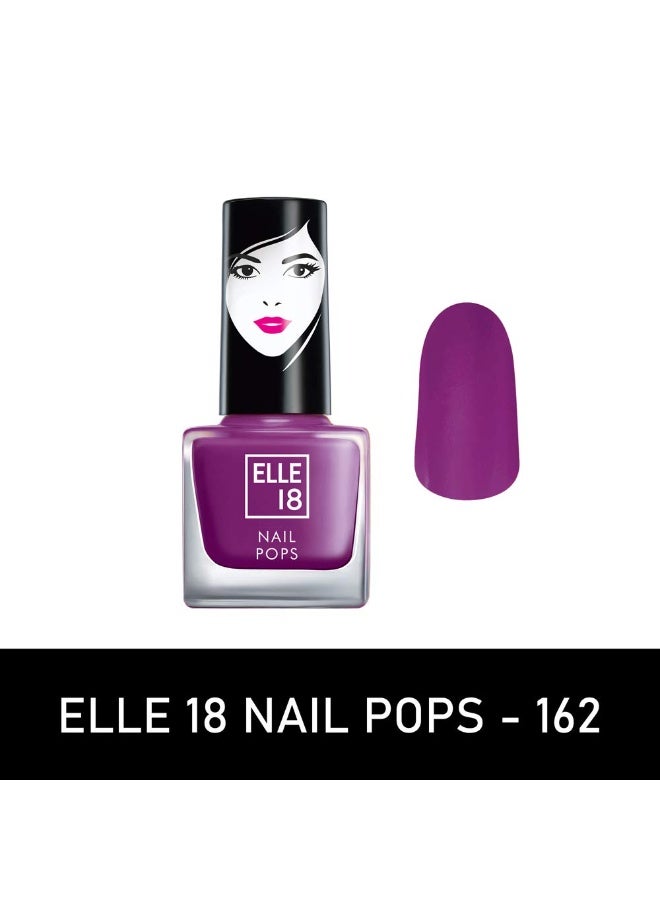 إيل 18 طلاء أظافر Elle 18 Nail Pops، لون رقم 162، بلمسة نهائية لامعة، 5 مل - Image 2